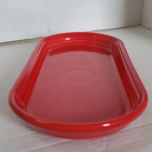 Fiestaware Fiesta CERAMIC Bread Tray Server Serving Plater Plate DISH Scarlet Re - Picture 6 of 16